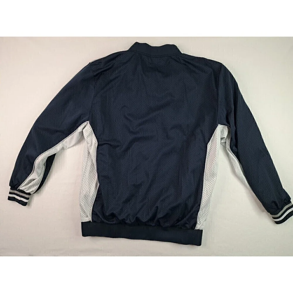 Linea Uomo Men's Size XL Jersey Track Jacket Navy Blue